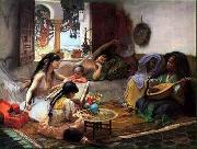 Arab or Arabic people and life. Orientalism oil paintings  318 unknow artist